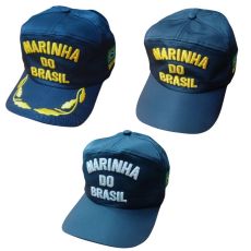 Boné microfibra azul marinha do brasil